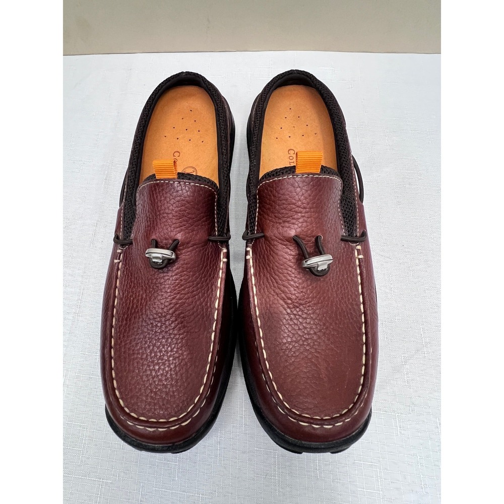 Cole Haan Nike Air Mule Loafers Womens 8B Brown Excellent Leather Slip On Toggle - Picture 4 of 9